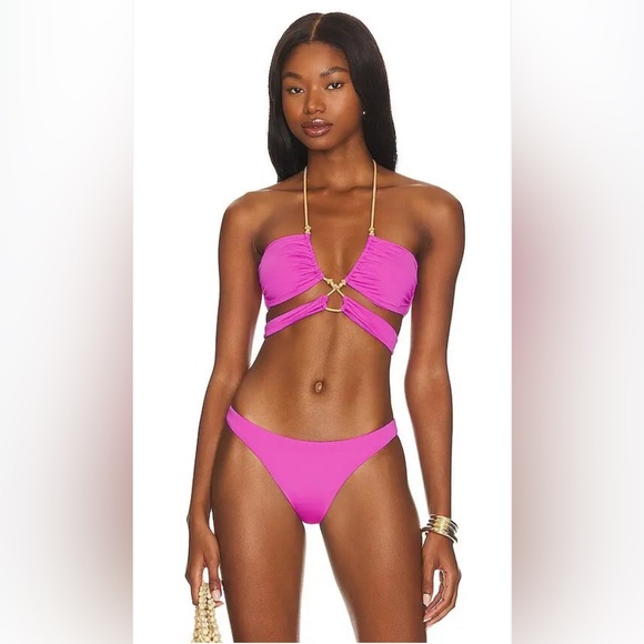 VIX PAULA HERMANNY Gi Bikini SET In Pink - Bubblegum, Large, $236 - Picture 1 of 14